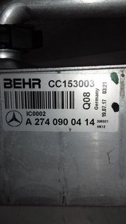 A2740900414 Интеркулер Мерседес 274 мотор оригин