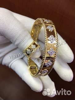 Золотой комплект с бриллиантами ванклиф vancleef