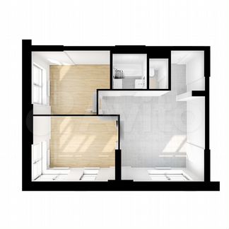2-к апартаменты, 52.5 м², 21/28 эт.
