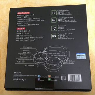 Bluetooth наушники Bluedio T5S лимит. серии