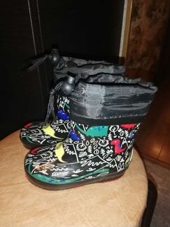 Сапоги резиновые утеплённые детские