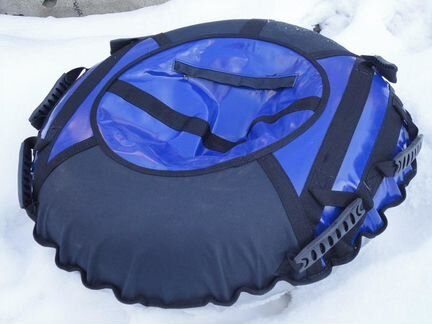 Надувные санки ватрушки тюбинг Люкс 80 синий