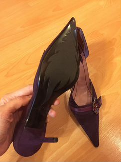 Туфли натуральная замша