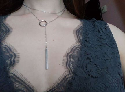 Колье серебро 925