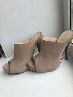 Замшевые сабо