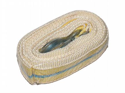 Трос буксировочный (5 т) (5 м) 2 крюка, Dollex TB-050