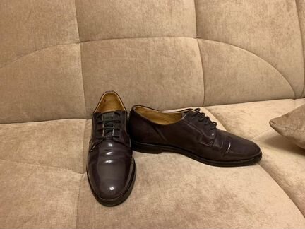 Ботинки Gant кожаные, лаковые, коричн-баклажан (37