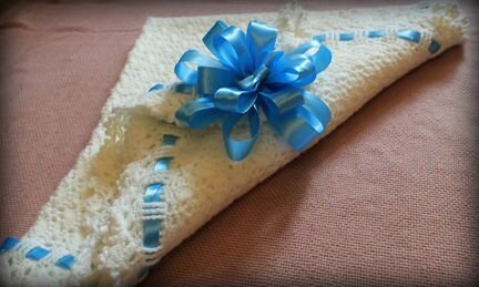 Плед ручной работы для новорожденного