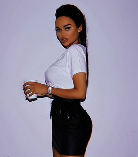 Юбка эко-кожа с перьями. Sodamoda. Новая