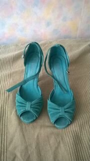 Босоножки Laredoute, soft grey, мятного цвета