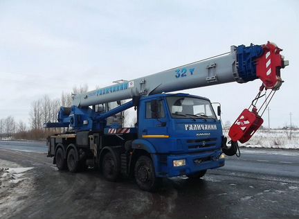 Автокран Галичанин, 32 т в аренду