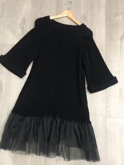 Платье трикотажное вязаное