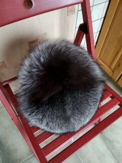 Шапка зимняя чернобурка р. 56