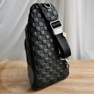 Мужская кожаная сумка слинг Louis Vuitton - LV
