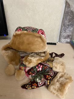 Костюм карнавальный шапка ушанка с рукавичками