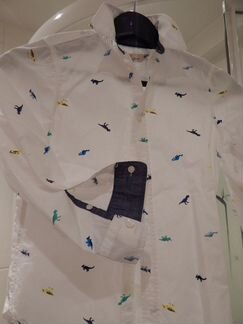 Рубашка H&M идеальная 7/8 лет
