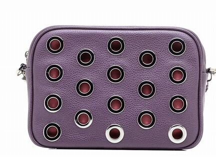 Новые кожаные сумки Alice Street серая и фиолет