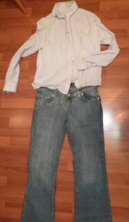 Джинсы colins и рубашка