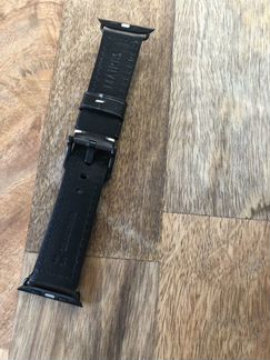 Новый кожаный ремешок для Apple Watch: черный