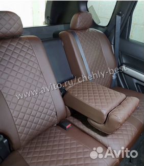 Авточехлы экокожа ромб Автопилот в наличии в спб