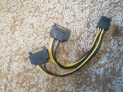 Переходники блока питания: SATA, Molex, 6PIN