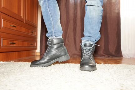 Ботинки кожаные