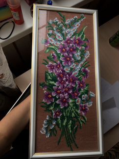 Вышивка крестом. Букет