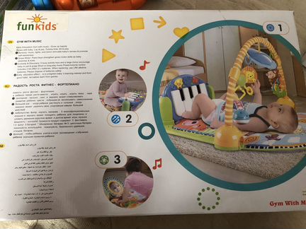 Развивающий коврик с пианино FunKids