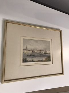 Гравюра картина Дюссельдорф