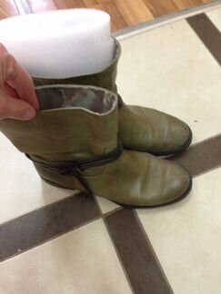 Сапоги кожа, внутри шёлк, ручная работа, Италия