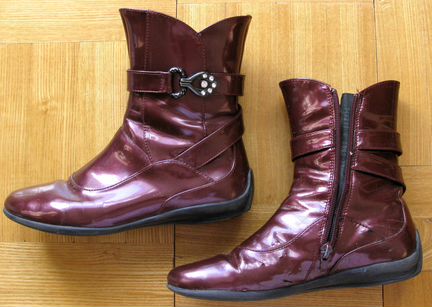 Сапожки лаковые(осень) р.34