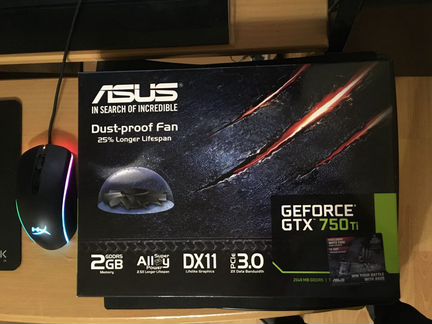 Видеокарта asus GeForce GTX 750 Ti 2gb