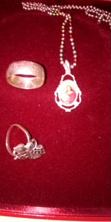 Кольца серебро Подвеска