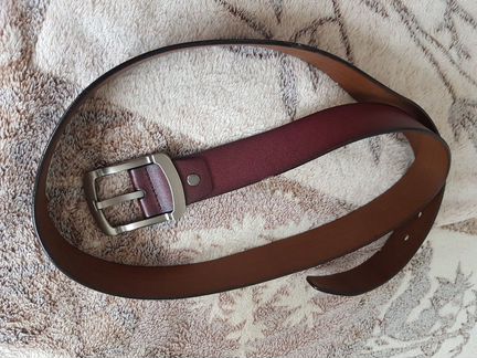 2 мужских ремня кожаные