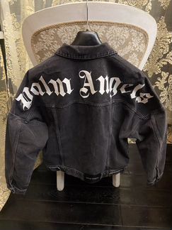Palm Angels Logo Over Denim Jacket джинсовка