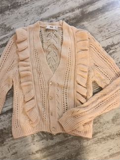 Кардиган новый mango с рюшами