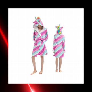 Халат единорог звездный, халат с единорогом