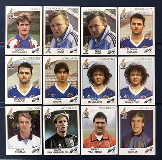 35 стикеров Panini Euro 1992 (Панини Евро 1992)