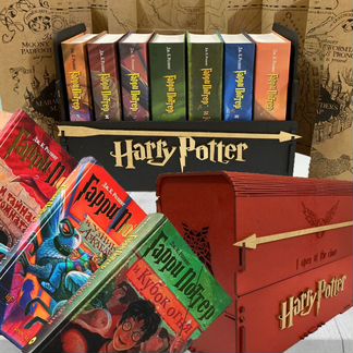 Книги о Гарри Поттере в деревянном боксе