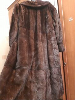Новая шуба норка длинная, р. 52-54