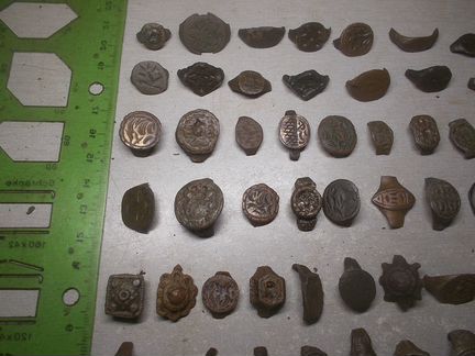 61 штука Щитки перстней 14-19 век Оригинал