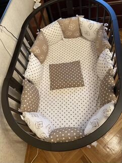 Детская кровать трансформер,бортики,два матраса