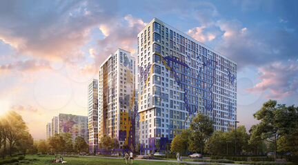 2-к квартира, 56.6 м², 3/25 эт.