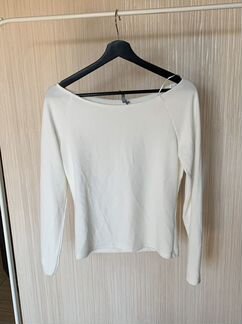 Кофта белая в рубчик