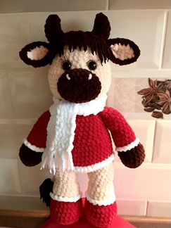 Игрушка вязаная Бычок