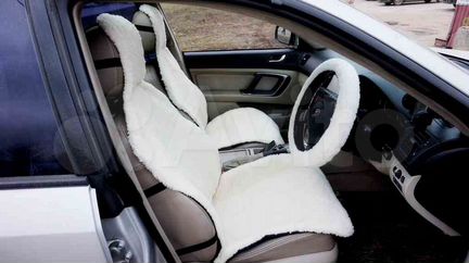 Меховые накидки на сидения натуральная овечья