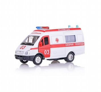 Машина Технопарк Газель Реанимация (свет, звук) (1276-1 ст)