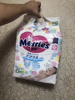 Памперсы merries 2