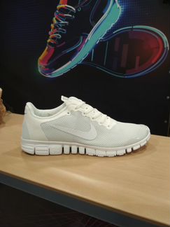 Кроссовки Nike Free Run 3.0 белые(41-45)