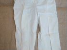 Белые льняные брюки новые